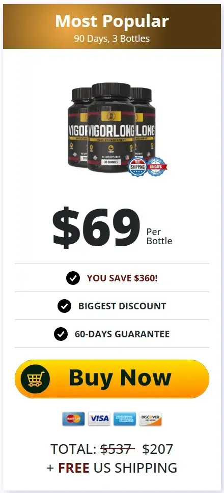 VigorLong 3 bottle package