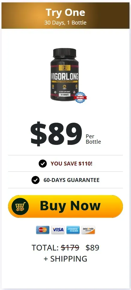 VigorLong 1 bottle package